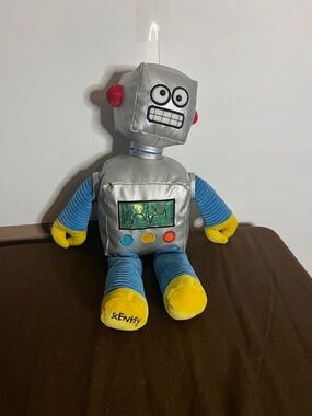 😄Scentsy buddy robot 2015 silver plush scented